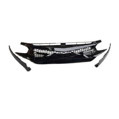 Fc450 ประเภทสีดํา แบมเปอร์หน้า Grille สําหรับ Honda Civic X 2016+