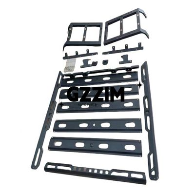 หลังคาติดรถ อุปกรณ์เสริมรถ อลูมิเนียมสกัด หลังคา Rack สําหรับ Jeep Wrangler JK JL