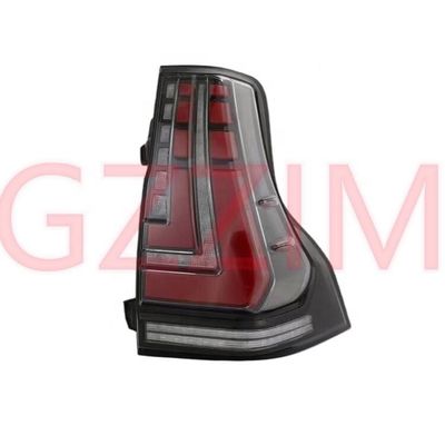 สีดําแดง LED Tail Light ABS พลาสติก สําหรับ Prado FJ150 2018