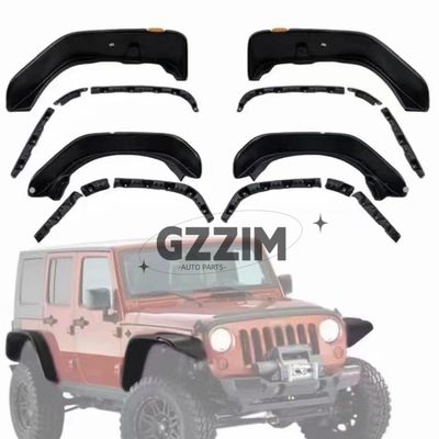 Jeep Wrangler JK JL JT อุปกรณ์เสริมรถยนต์ สีดํา ร่างกว้าง Fender Flares วงล้อ Brows