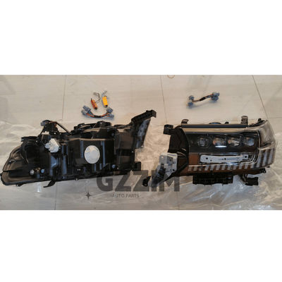 ไฟหน้า LED สี่ดวงสำหรับเปลี่ยนอุปกรณ์เสริมรถยนต์ Toyota LC200 2016 ไฟรถยนต์ระดับท็อป