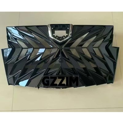 Modified Car Front Bumper Grille Auto Grille Auto Parts Car Grille ABS Plastic Black Gold Version Front Grille for Alphard 2018